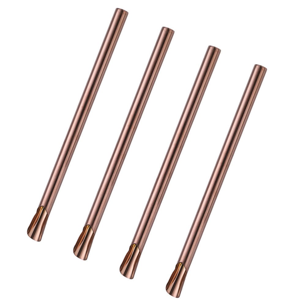 Rose Gold Straws Drinking Straws Reusable Metal Straws Bubble Tea