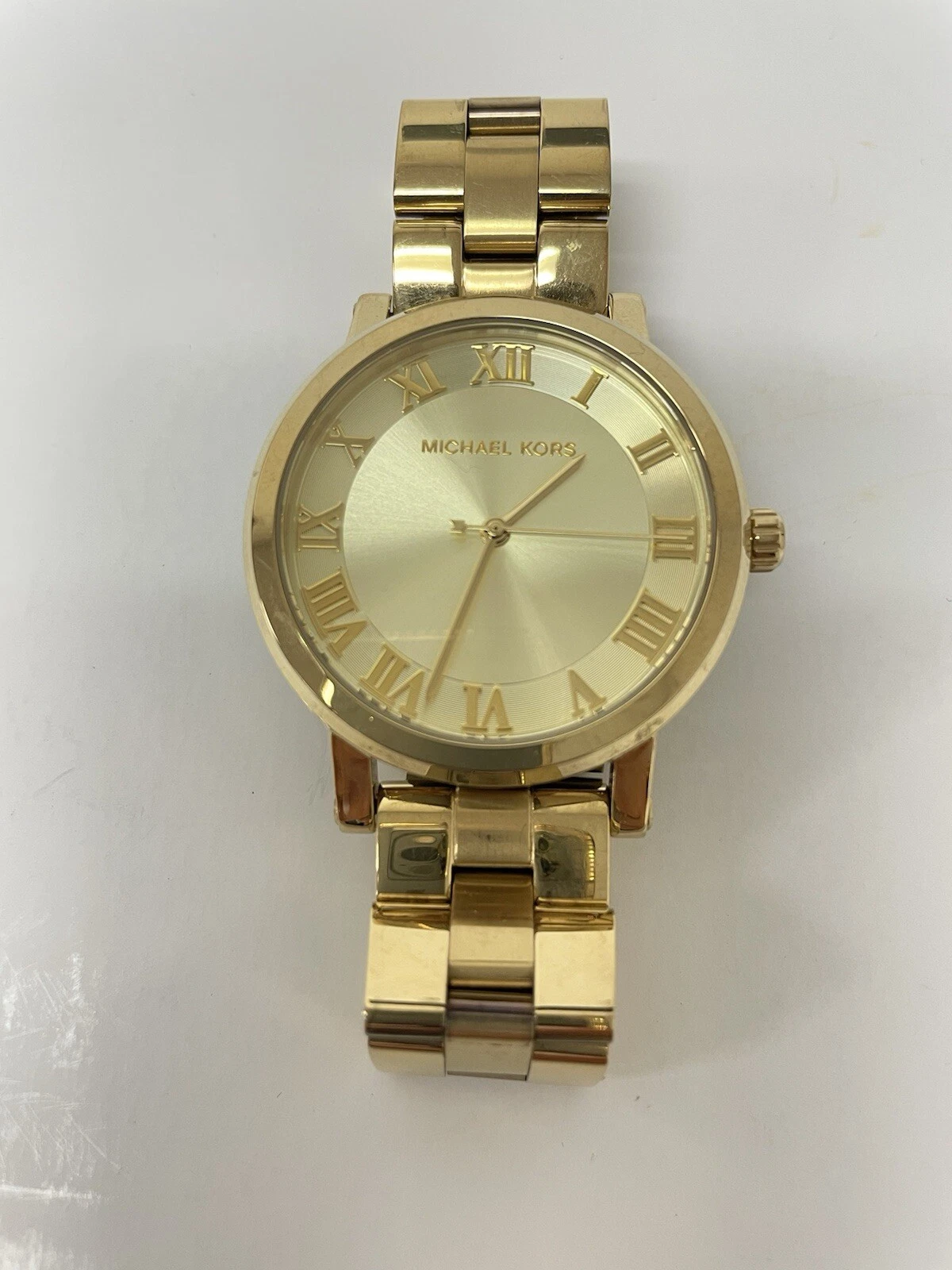 Orologio Michael Kors Norie oro 38 mm PVD acciaio quadrante champagne donna quarzo MK3560