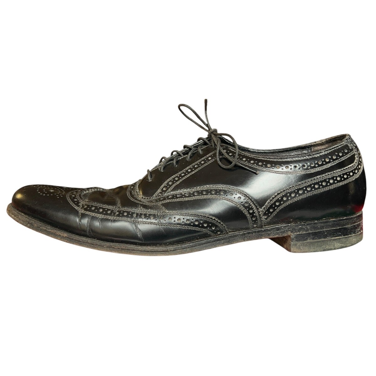 Florsheim Black Leather Full Brogue Wingtip Oxford Dress 