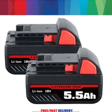 2PACK 18V  For Milwaukee M18 Lithium 5.5 AH Extended Capacity Battery 48-11-1860