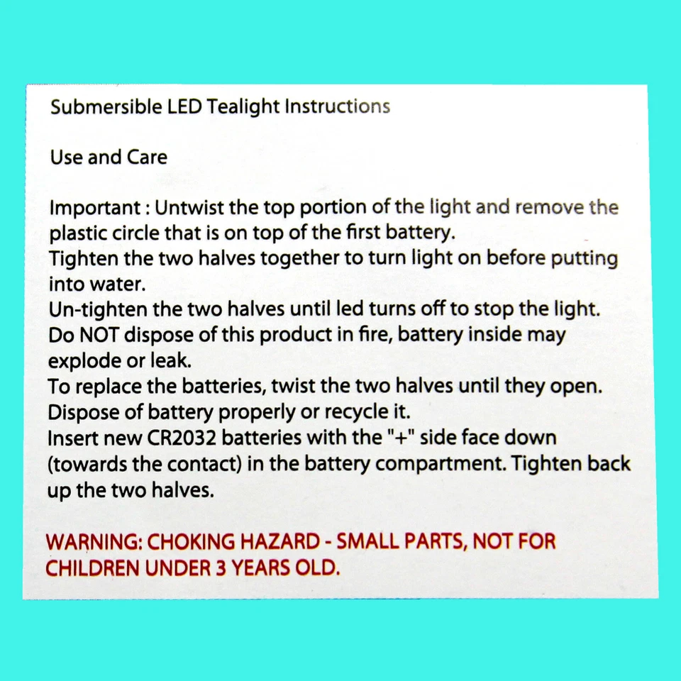 Paquete de 24 luces LED sumergibles turquesa para té decoración de bodas con batería submarina Foto 3 de 3