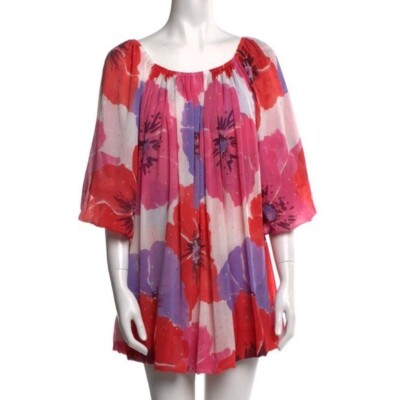 NWT Misa Devon Floral Off Shoulder Mini Dress Poppy Love Size S Retail $435  | eBay