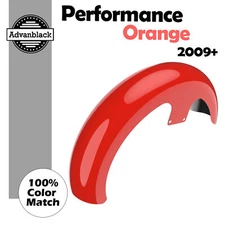 21" Reveal Wrapper Hugger Front Fender PERFORMANCE ORANGE Fits 09+ Harley