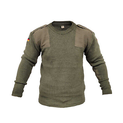 Jumper Genuine German Wool Sweater Camping Hiking Warm Work Jumper Genuine German Wool Sweater Camping Hiking Warm Work