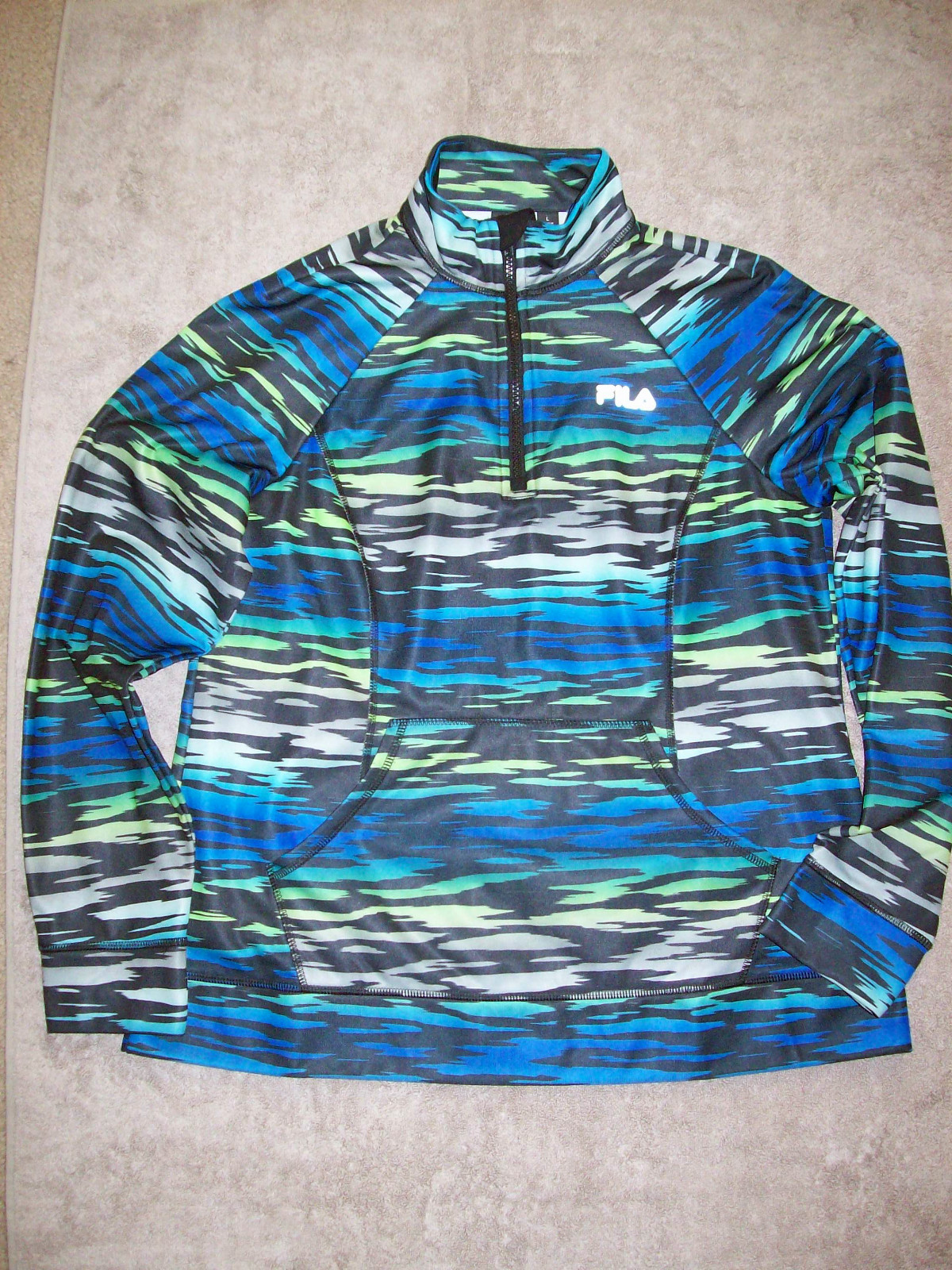 Giacca da corsa sportiva EXC EUC FILA donna sportiva 3 4 zip piccola S