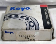 1 NEW KOYO 6206ZZC3 DEEP GROOVE BALL BEARING NIB  MAKE OFFER  