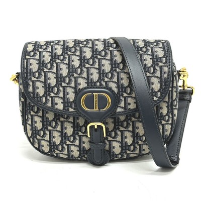 Dior M9319UTZQ Oblique Bobby Bag Shoulder Bag Canvas Navy/Metal fittingsGold