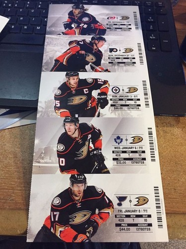 2015-16 ANAHEIM DUCKS SEASON TICKET STUB PICK YOUR GAME DROPBOX PERRY GETZLAF - Picture 5 of 10