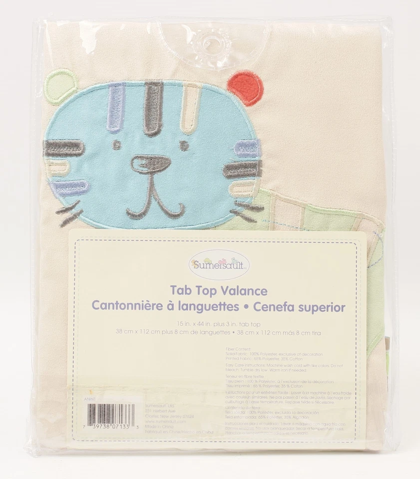 Cenefa con lengüeta para cuarto de vivero manchas y rayas de animales Sumersault 15 X 44 Foto 3 de 4