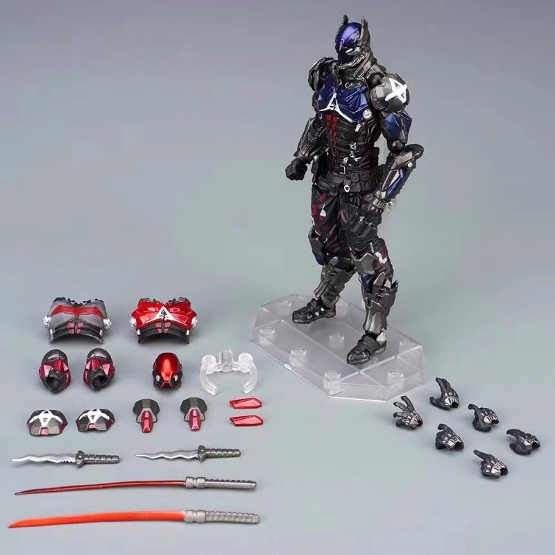 Anime Batman Arkham Knight Action Figure Model 18cm Movable Joints Model Toys
