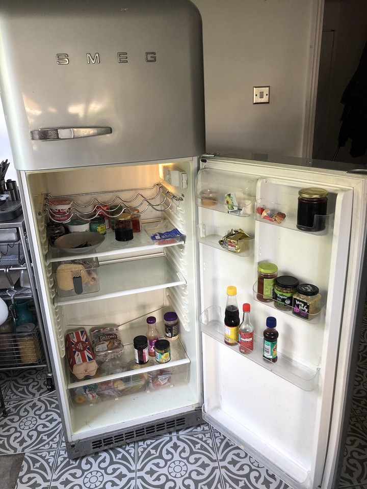 SMEG 50's Retro Style Aesthetic Freestanding Fridge Freezer Silver