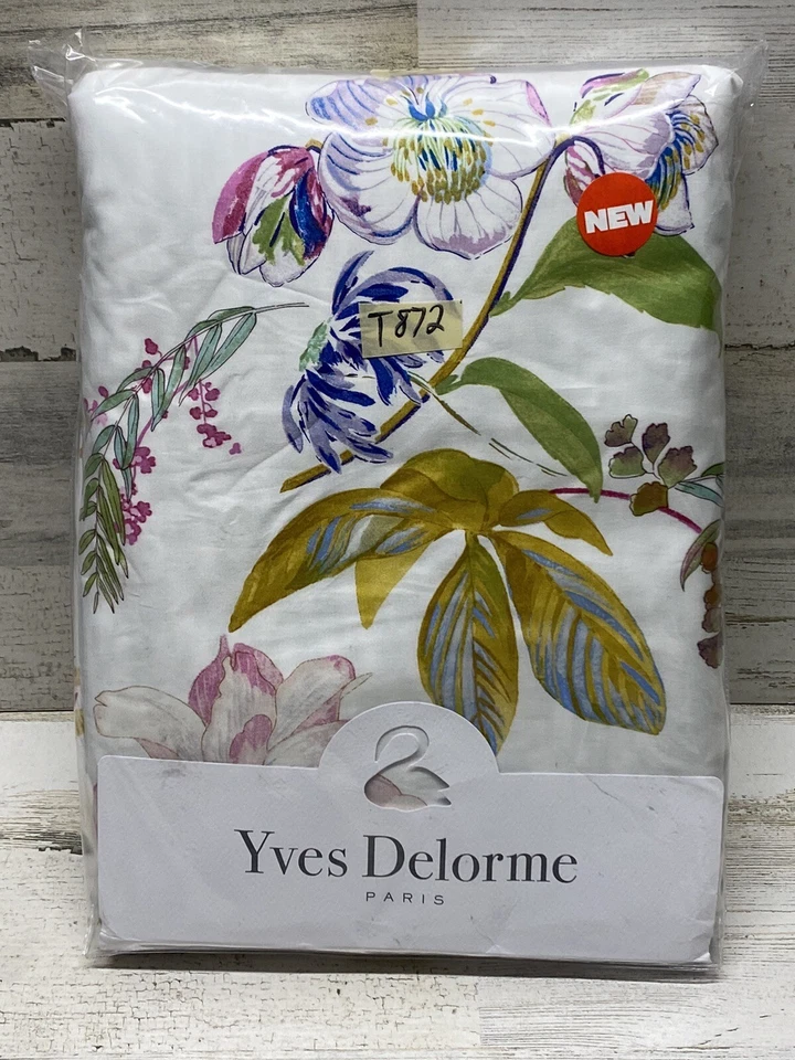 Yves Delorme Flores Funda Nórdica Completa/Queen 92x92” Multicolor’s $450 Nueva Foto 3 de 4