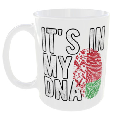 WEISSRUSSLAND FLAGGE TASSE IT'S IN MY DNA FINGERABDRUCK KAFFEE TEE LAND GESCHENK TASSE WELT