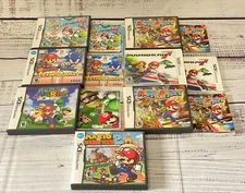 7 Nintendo DS Cases & 6 Instruction Manuals ONLY NO GAMES Yoshi Mario Lot *READ