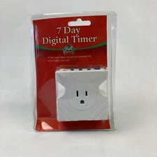 Yule Rite 15 Amp 7-Day Indoor Plug-In Digital Polarized Timer 942460-MMVI NIB