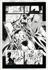 BATMAN COUNTDOWN #1 ORIGINAL ART PAGE DEATH OF KARATE KID LEGION UNPUB DC COMICS