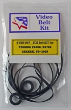 VCR Belt KIT for TOSHIBA V8600, V8650, V8700. GENERAL VG200B