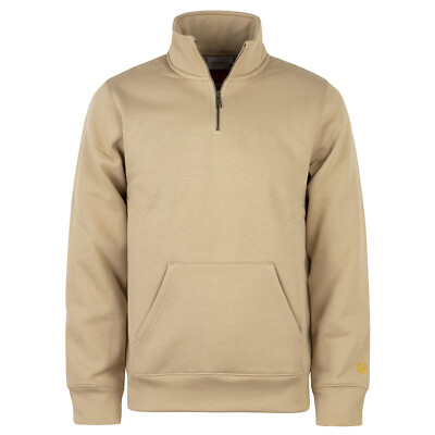 Carhartt WIP Chase Neck Half-Zip Sweatshirt sable - Pullover mit Reissverschluss