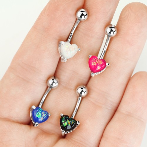 14G Solitaire gem Belly Button Navel Ring Surgical Steel Barbell Stud Piercing - Picture 5 of 63