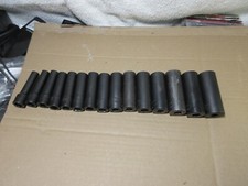 Snap On SIMM 10mm-24mm Deep Impact 15pc Metric Socket Set 1/2 drv 6 pt