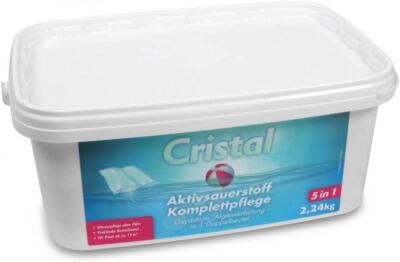 CRISTAL Aktivsauerstoff Komplettpflege 2,24 kg Sauerstoff Pool Schwimmbad