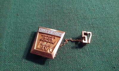 Pin With Chain Allen P Keith Junior High School Founded 1957 Class of 1957 Rare