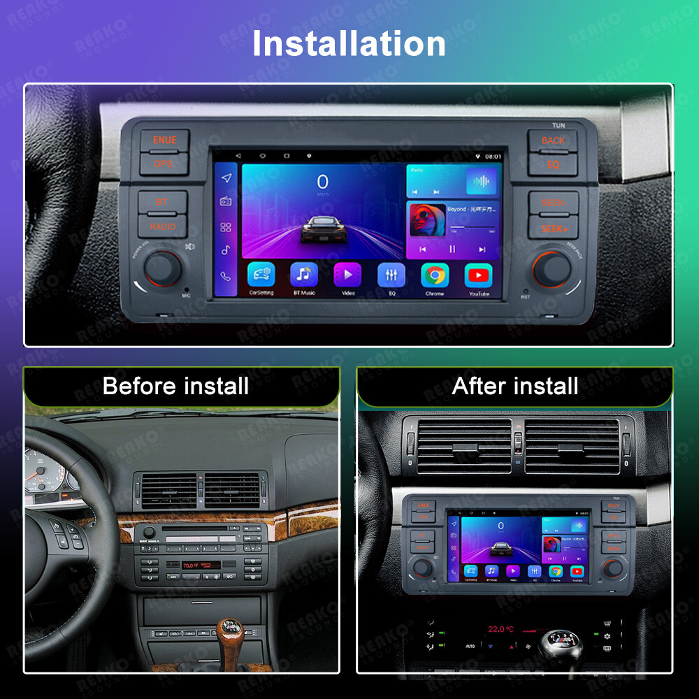 Car 2 din GPS for BMW E46 M3 3 Series Android head unit Stereo navi navigation m