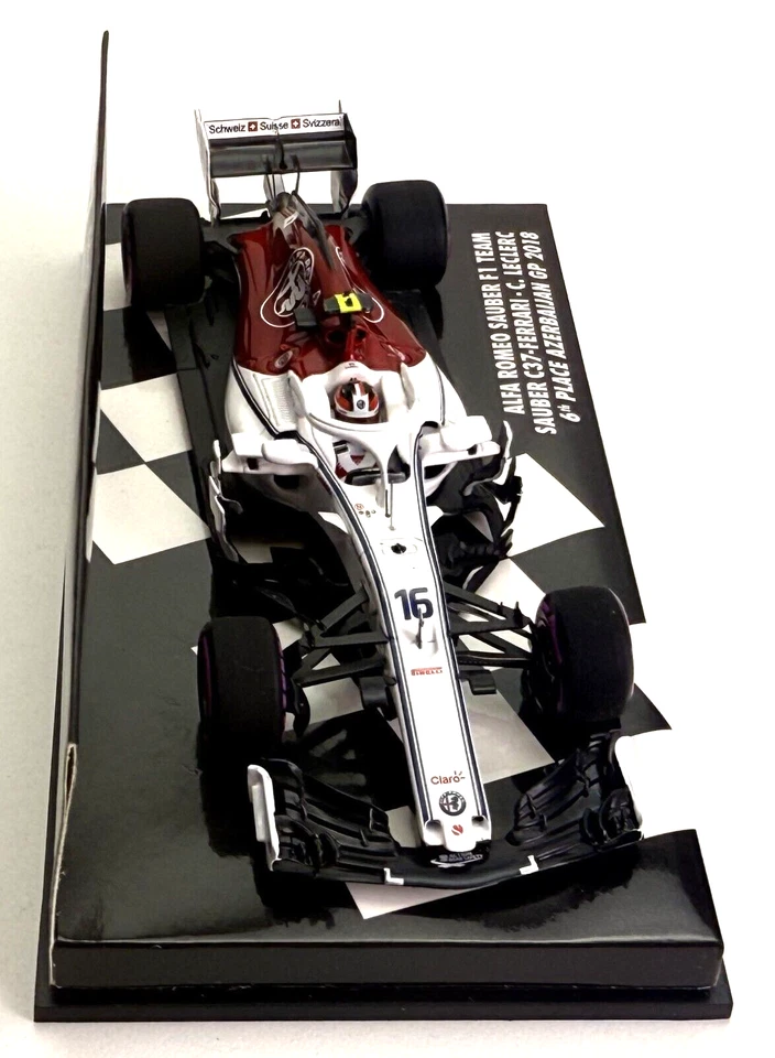 MINICHAMPS - Alfa Romeo Sauber F1 - C37 Ferrari - 6th Place Azerbaijan GP 2018 - Image 3 of 4