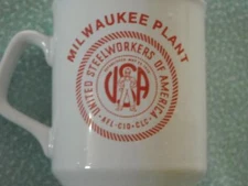 American Can 1985 Milwaukee Steelworkers AFL CIO CLC  35th Anniversary Cup Mug