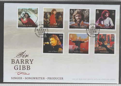 GB Isle of Man 2021 Sir Barry Gibb FDC per scan