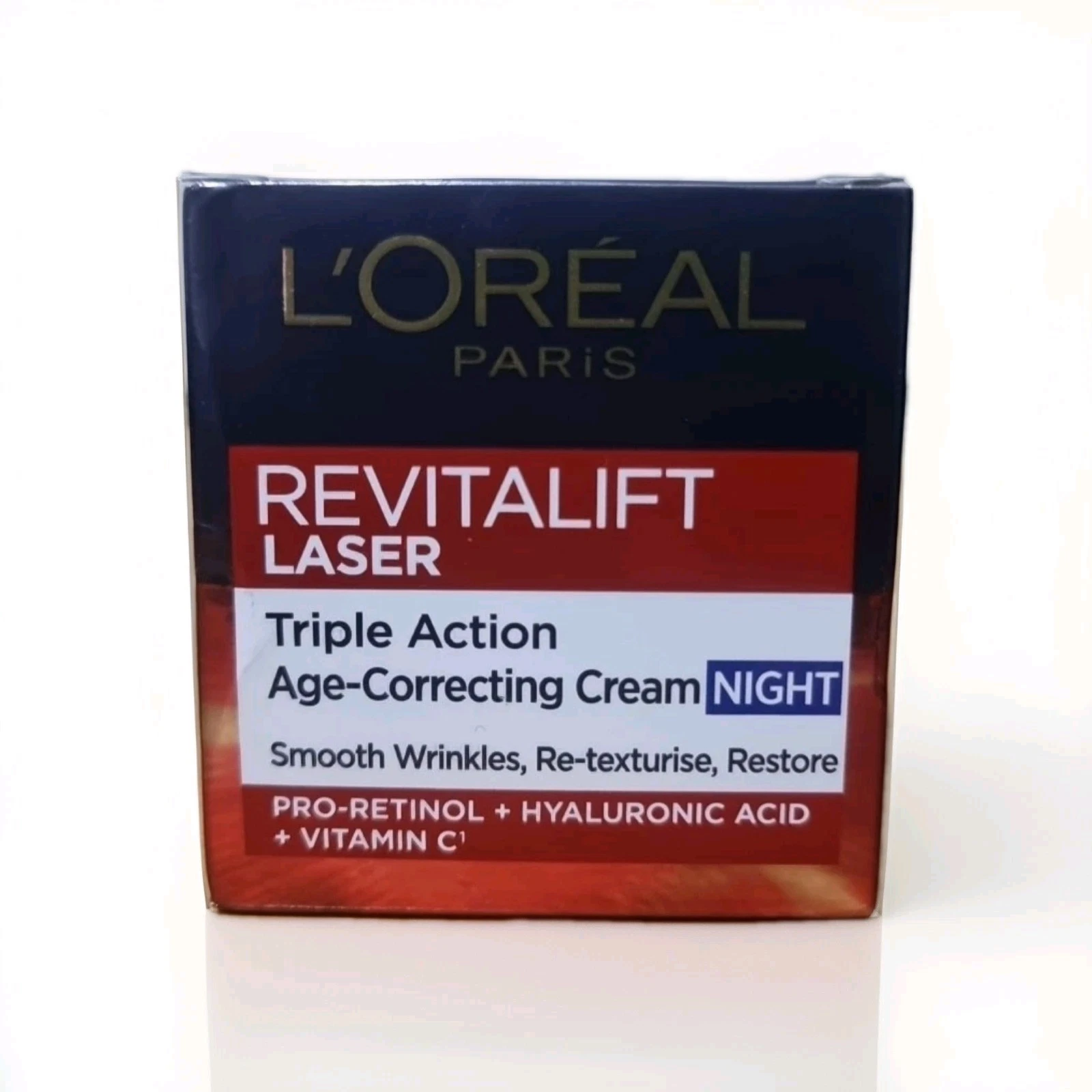 Loreal REVITALIFT LASER Triple Action anti-aging Night cream, Age 40+ 50ml
Opens in a new window or