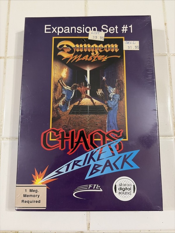 Dungeon Master: Chaos Strikes Back Expansion Pack #1, Amiga Computer Game SEALED