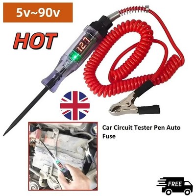 Auto Stromkreistester Stift Auto Sicherung Prüfspitze Licht Werkzeug für 6V 12V 24V Gleichspannung