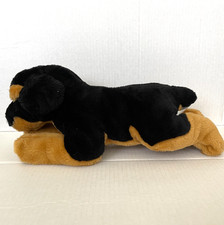 2007 Animal Alley Plush Dog Rottweiler Puppy Bean Bag Stuffed Toy 13"