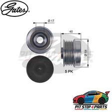 Gates OAP7132 Alternator Freewheel Clutch Fits Fiat 500 2013-2025 77364616