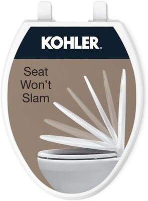 #ad #ad Kohler 20110 0 Brevia Quiet Close Elongated Toilet Seat White NEW $25.79