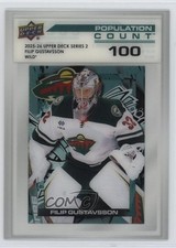 2025 Upper Deck Series 2 Population Count 100 /100 Filip Gustavsson #PC-39 0xr1