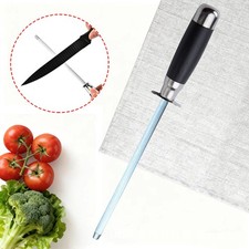 14" Professional Stainless Steel Butchers Knife Sharpener Rod Sharpening Stick