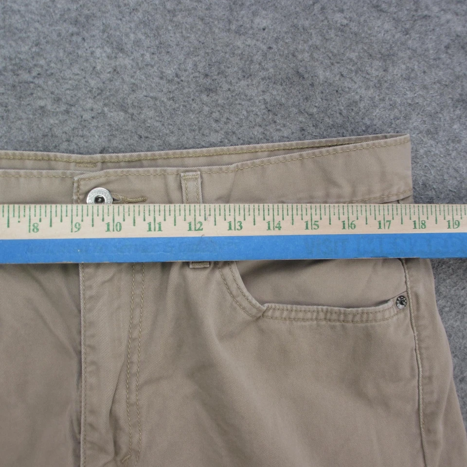 Pantalones de mezclilla Levis 505 para hombre 36x30 caqui tostado pierna recta calce regular cremallera sarga mosca Foto 3 de 4