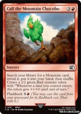 Call the Mountain Chocobo NM [FIN - 131]