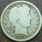 US 1899 Barber Quarter  **