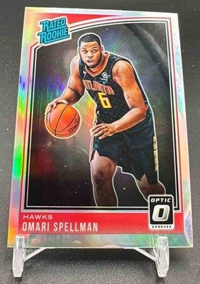 2018-19 Panini Donruss Optic Omari Spellman #196 Holo RC Hawks