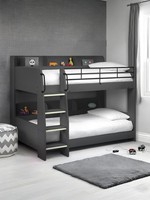 Domino 90cm Single Anthracite Black Bunk Bed