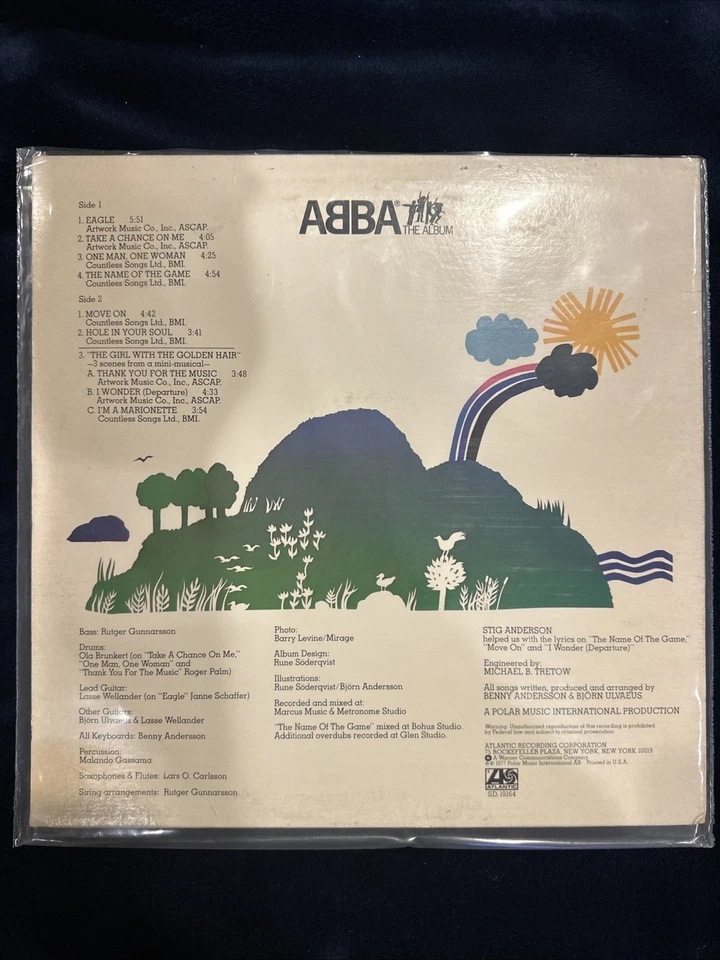 ABBA THE ALBUM VINYL LP 1977 COLLECTORS ORIGINAL GREAT CONDITION! VG++/VG++!!A - Image 2 of 4