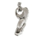 QVC Stainless Steel Crystal Fleur-de-Lis Pendant with 18" Chain — photo 3