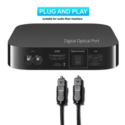 6FT-Digital Fiber Optic Audio Cable Cord Optical TosLink for TV DVD AMP-USA