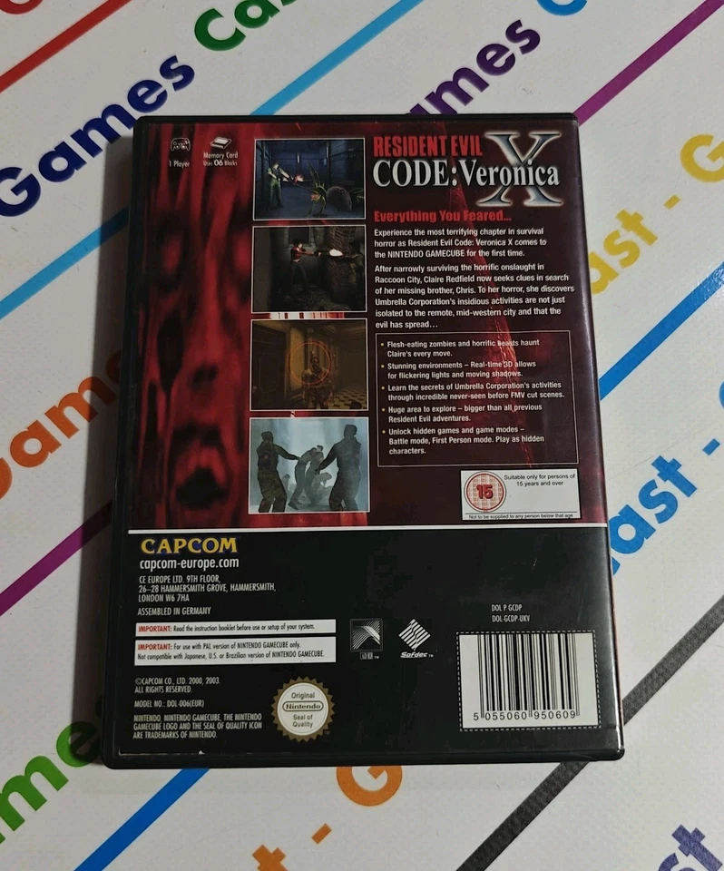 NINTENDO GAMECUBE RESIDENT EVIL CODE VERONICA X PAL UK - Bild 2 von 4