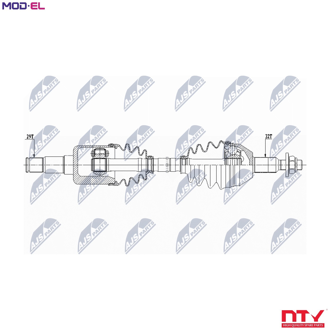 Drive Shaft suitable for CHRYSLER PACIFICA 4.0 2WD/AWD 07- /FRONT,LEFT/ OE to - Image 5