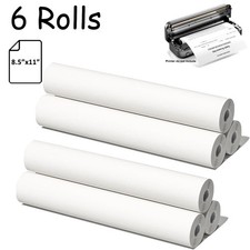 6 Rolls A4 Thermal Printer Paper 8.5x11" for M08F M832 M834 Portable Printer US