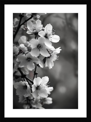 Nostalgic Cherry Blossom Branch Framed Wall Art Poster Canvas Print Picture